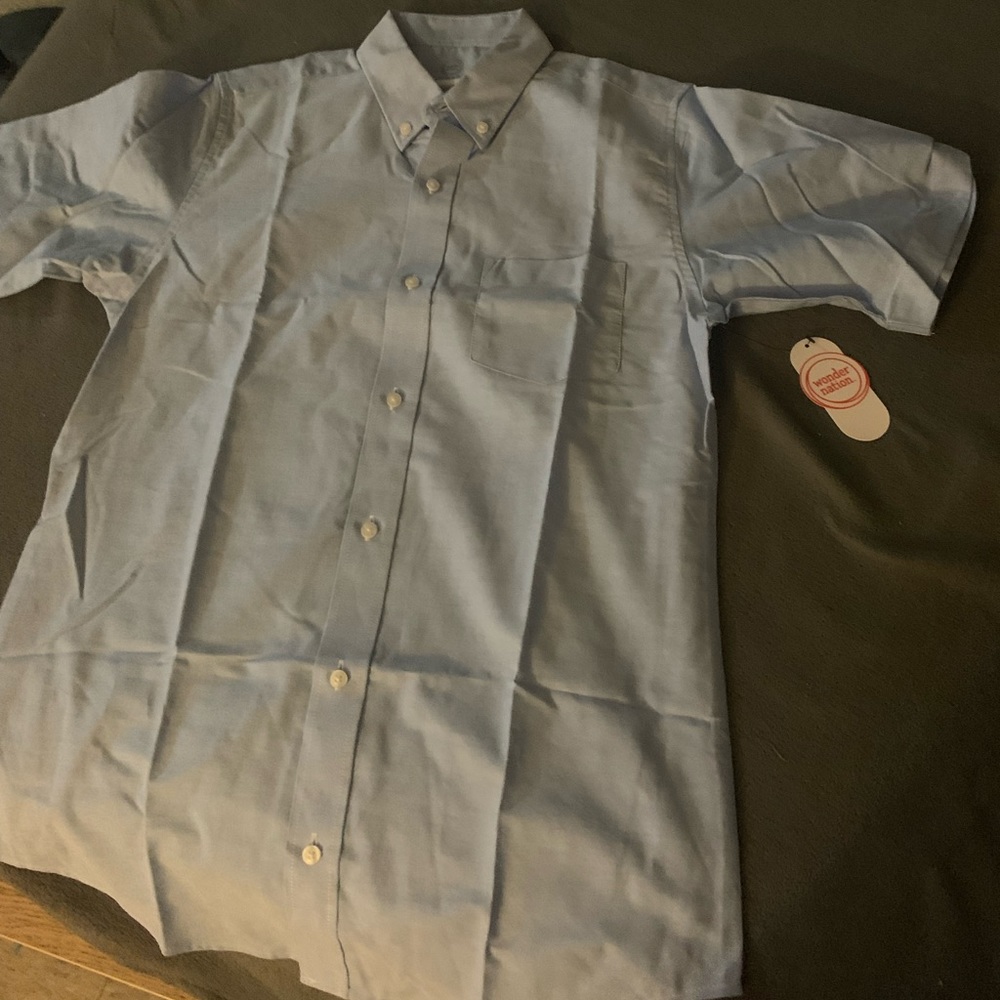 Back to school. Button down short sleeve shirt